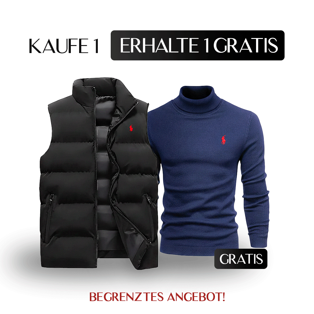 1 RL Weste kaufen, 1 RL Pullover gratis dazu – Doppelt stylisch, ohne extra zu zahlen